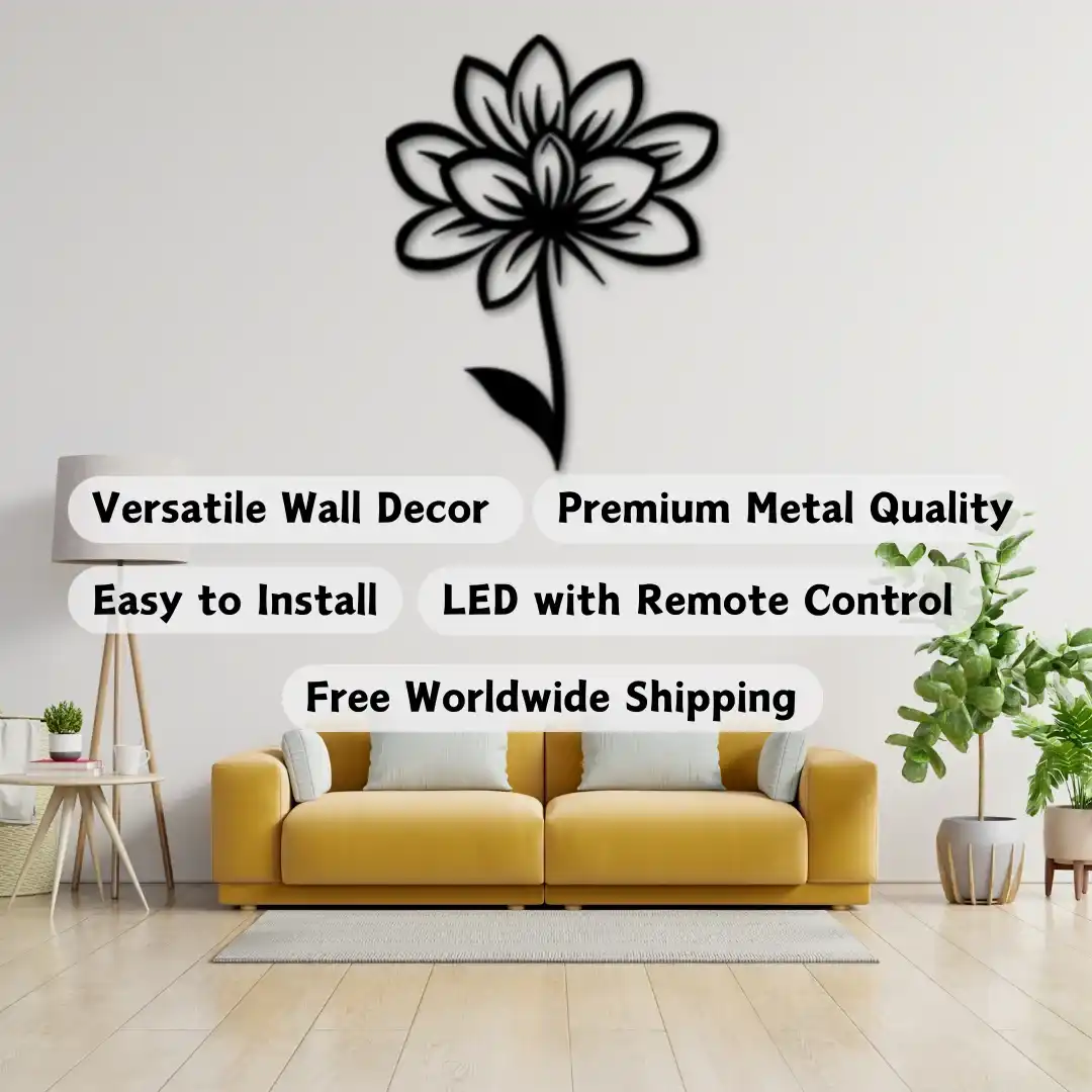 Symbolic Blossom Silhouette