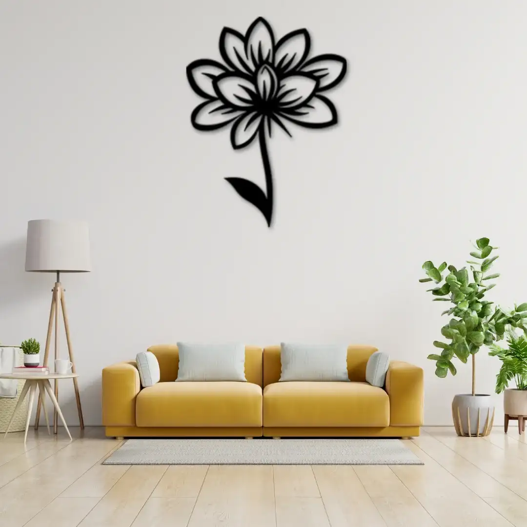 Symbolic Blossom Silhouette