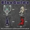 Size guide of tiger rug