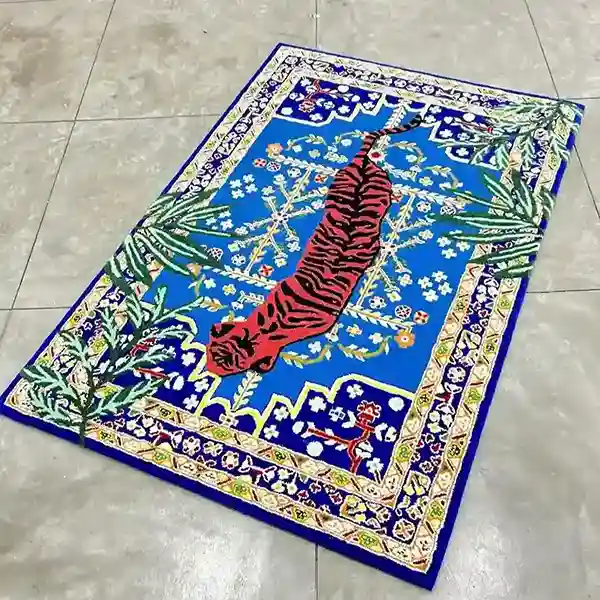 Blue Bengal Tiger Rug