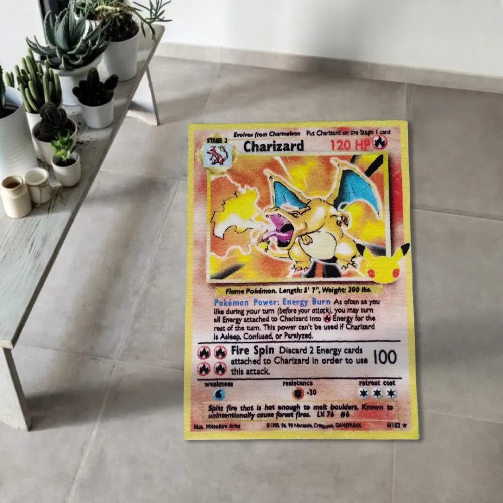 charizard pokemon card rug_1