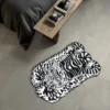 pearl stripped tiger rug