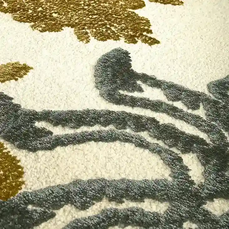 chinese dragon hand tufted rug