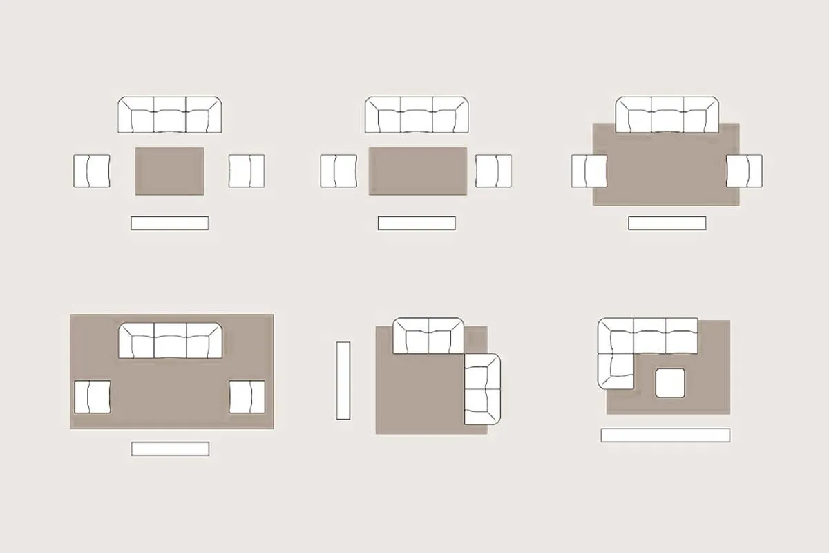 How to Place a Rug in a Living Room