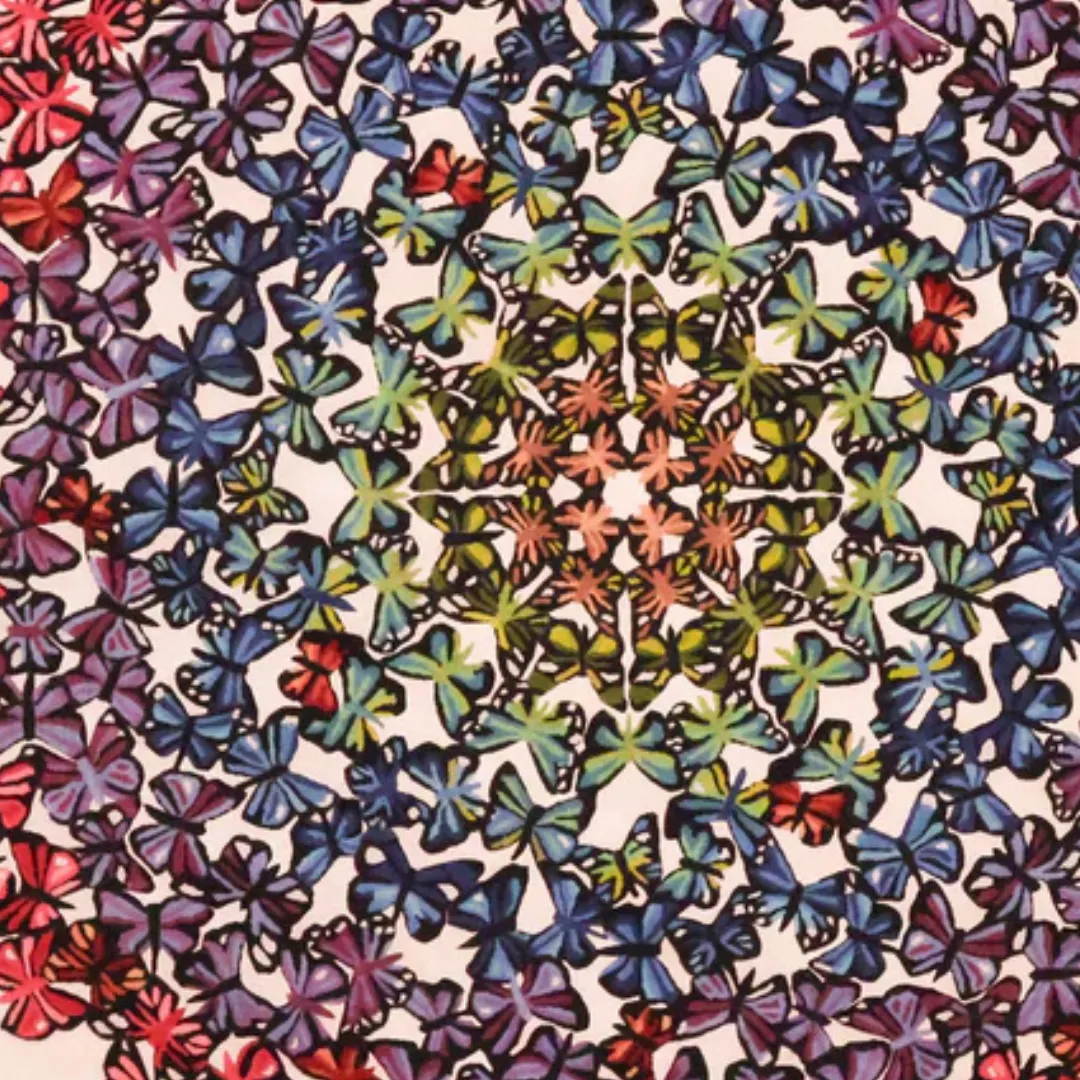 Monarch Butterfly Round Area Rug