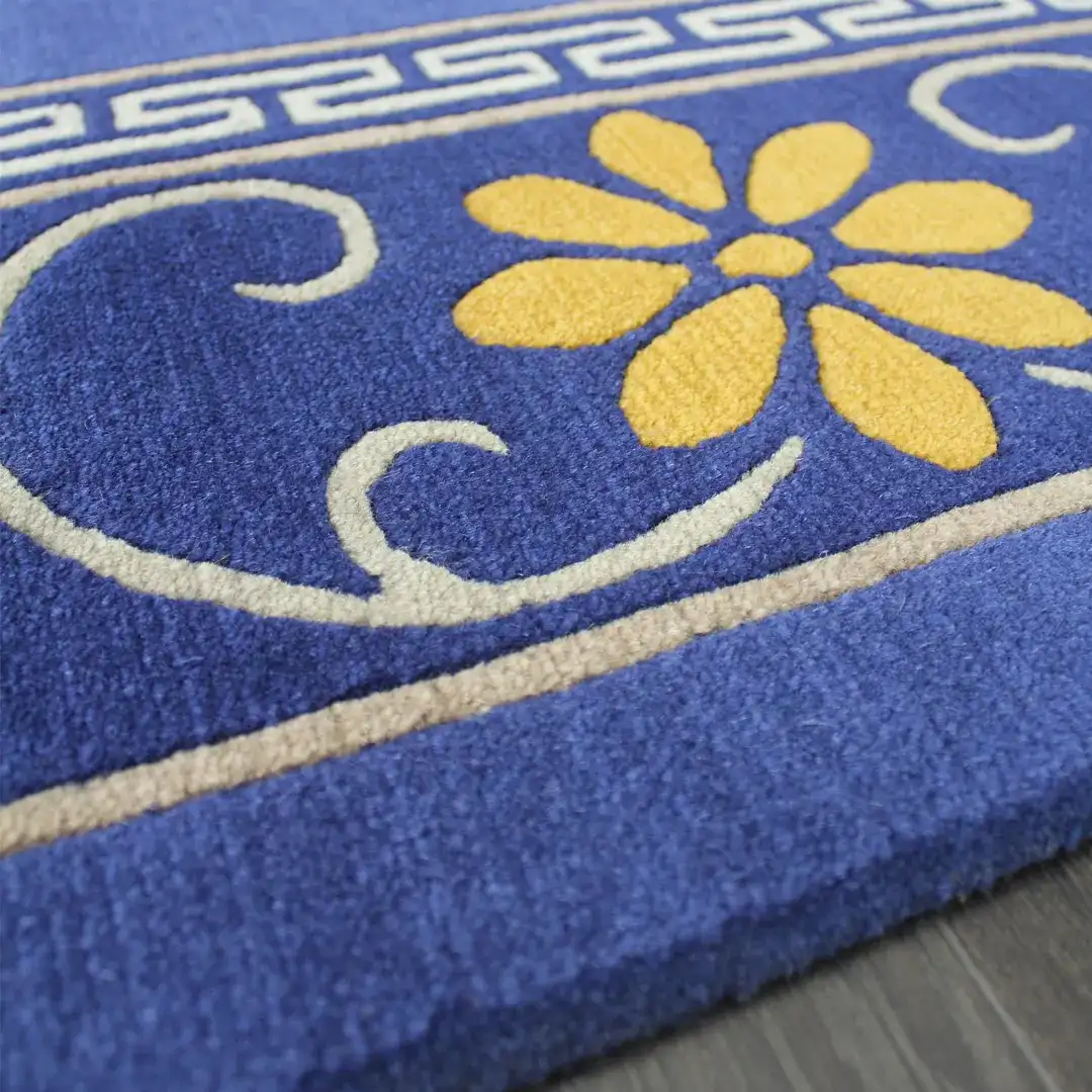 Sitara Blue Floral - Hand Tufted Rug