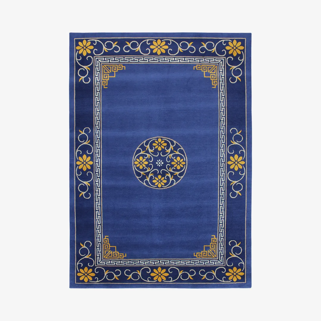 Sitara Blue Floral - Hand Tufted Rug