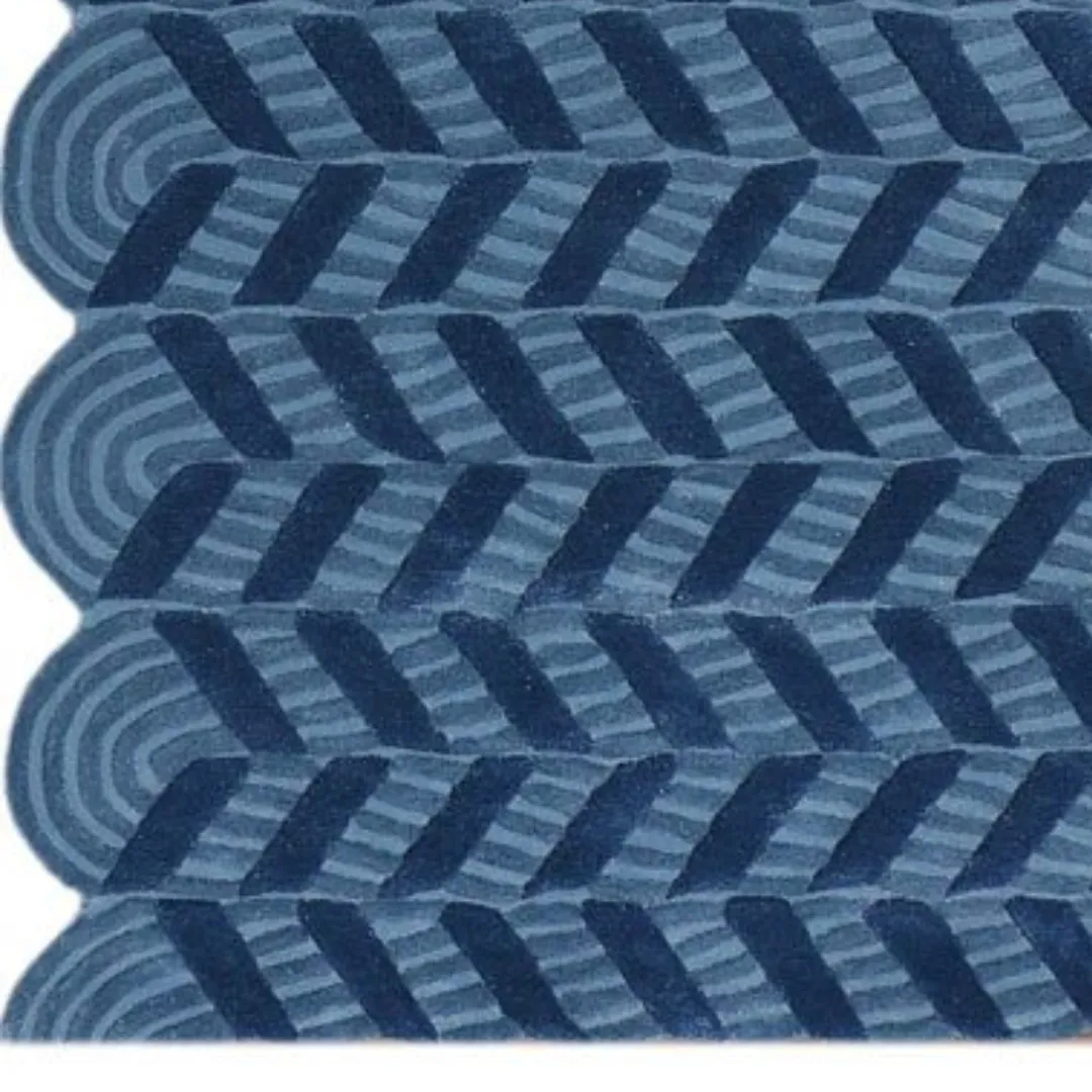 Indigo Tracks Rug