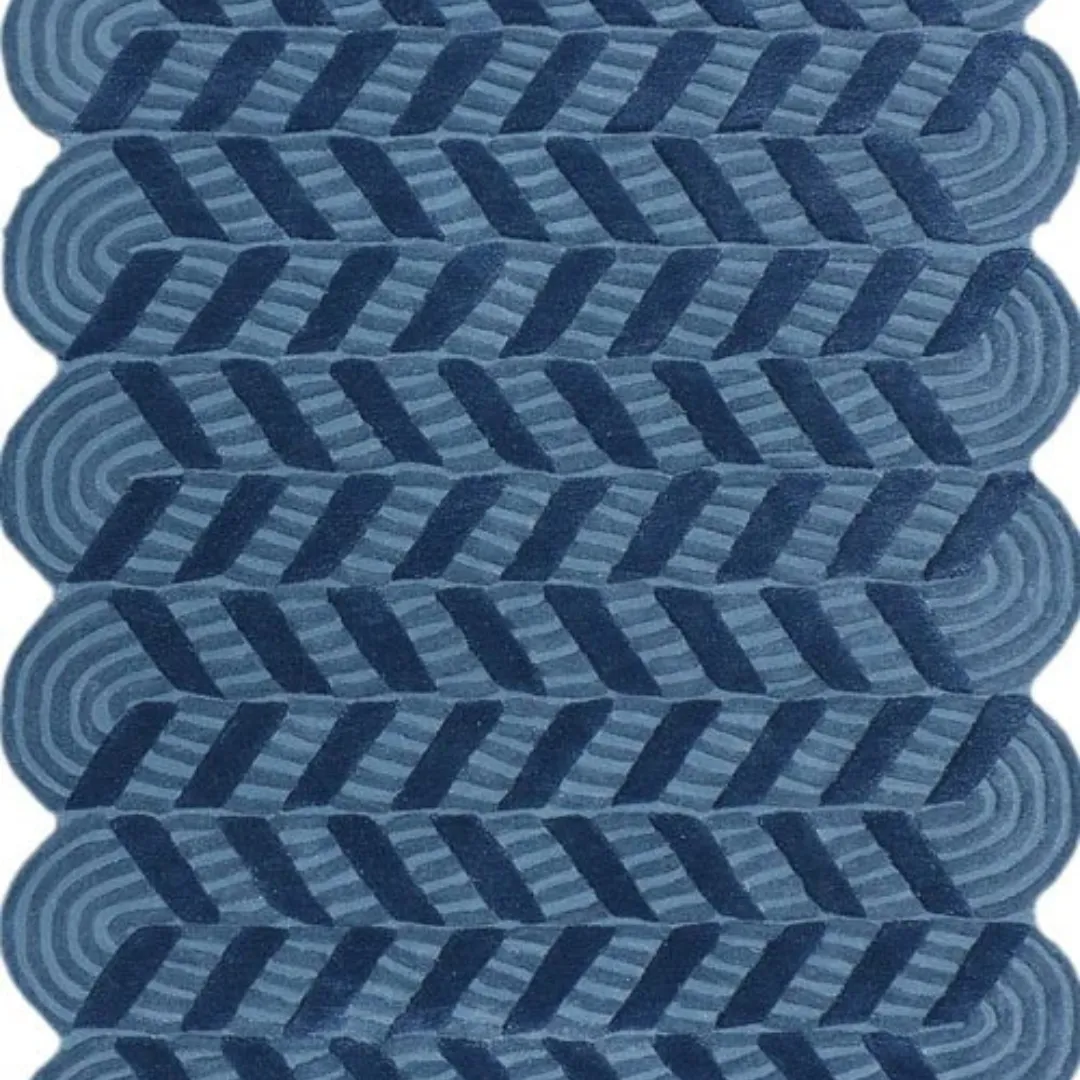 Indigo Tracks Rug