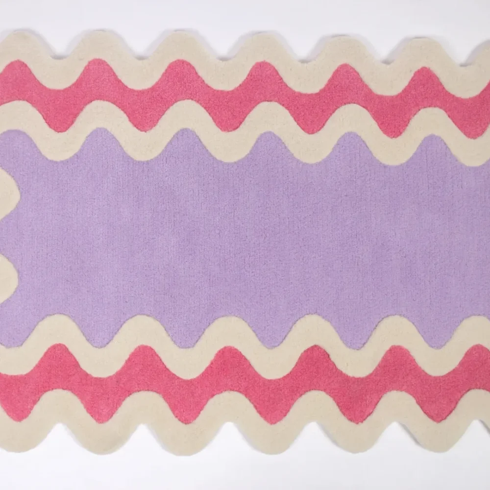 Close-up of soft lavender, pink, and cream ripples