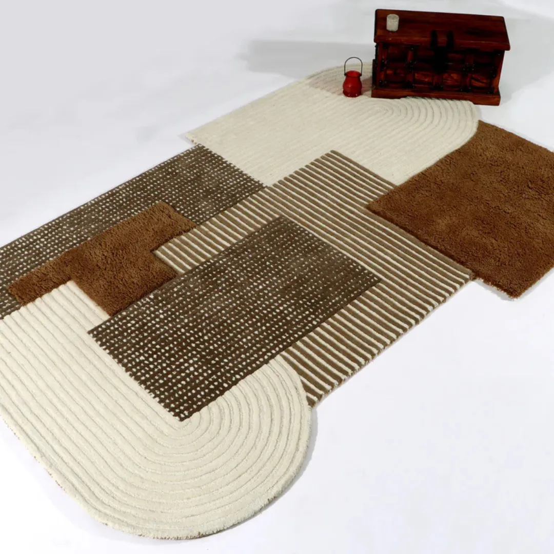 Monet Brown Hand Tufted Rug