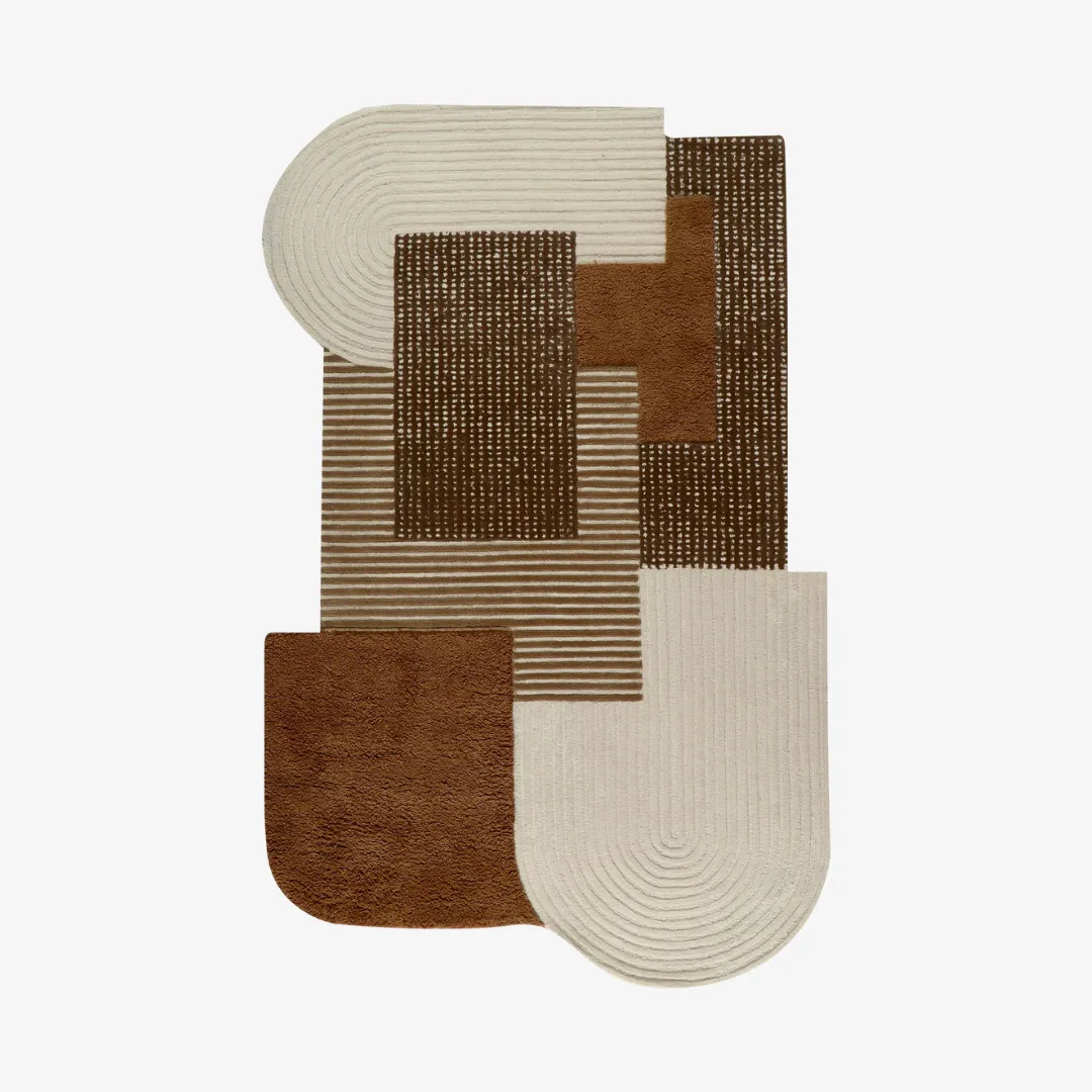 Monet Brown Hand Tufted Rug