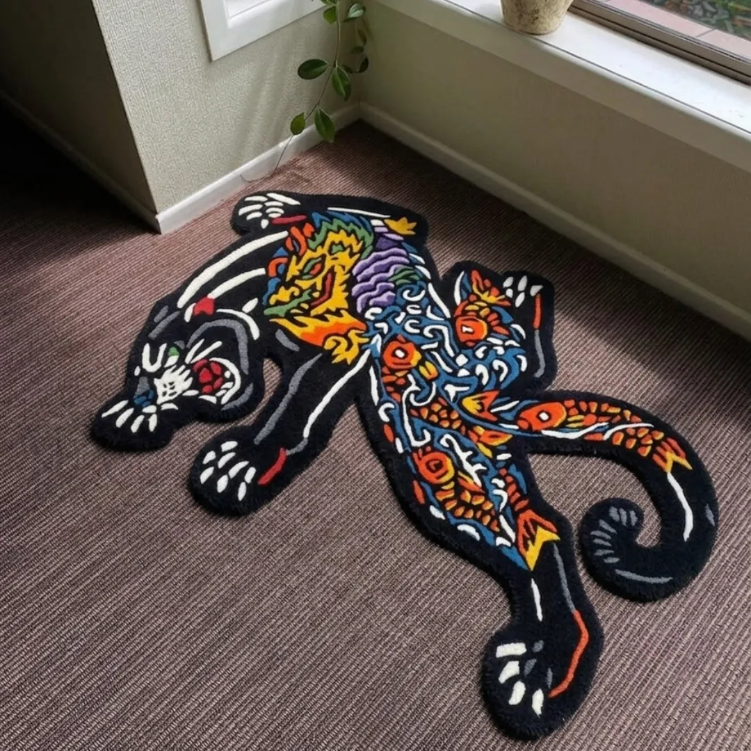 Tattoo Panther - Dragon Rug