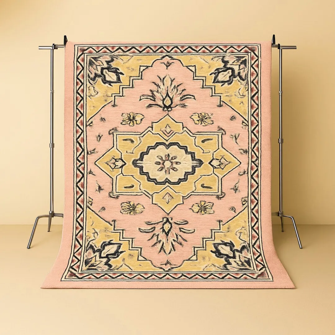 Vintage-style area rug with distressed look and classic motifs – shop vintage rugs collection