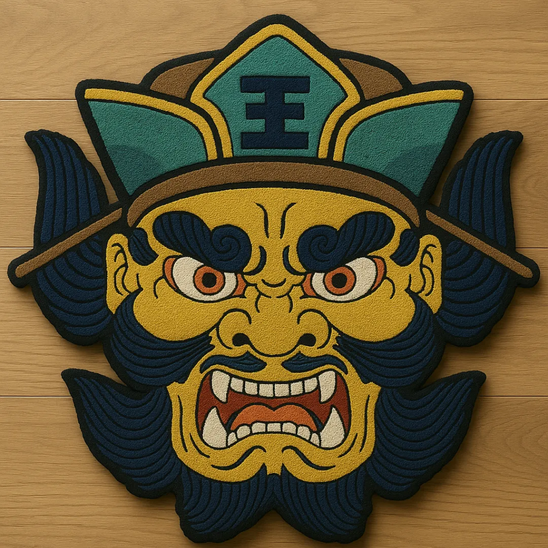 Wrath Samurai Mask Rug