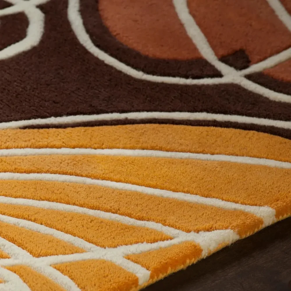 Stylish rectangular rug for living room or bedroom
