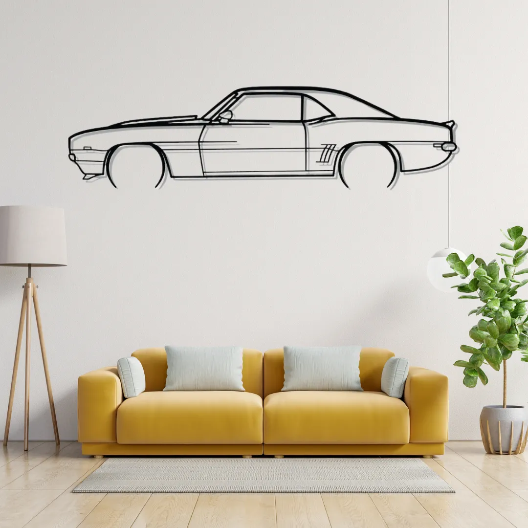 Classic Muscle Car Silhouette