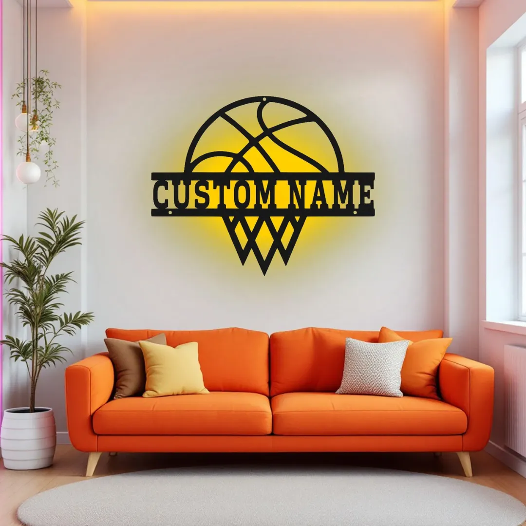 Modern basketball wall decoration for fans