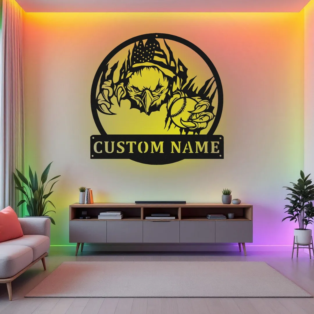 American eagle baseball custom wall decoration