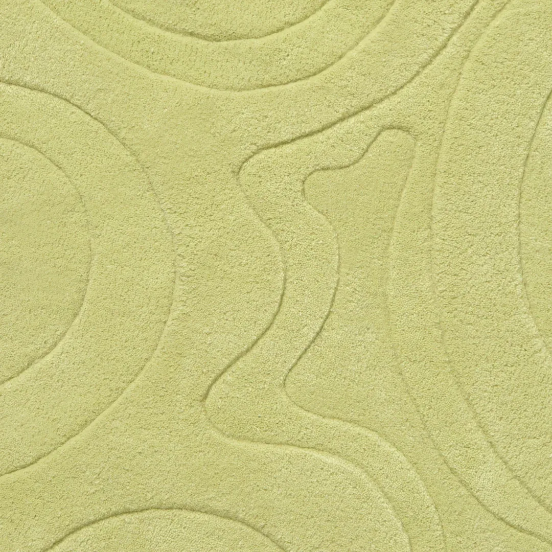 Contemporary mint green rug inspired by natural movement – Mint Swirl handmade area rug